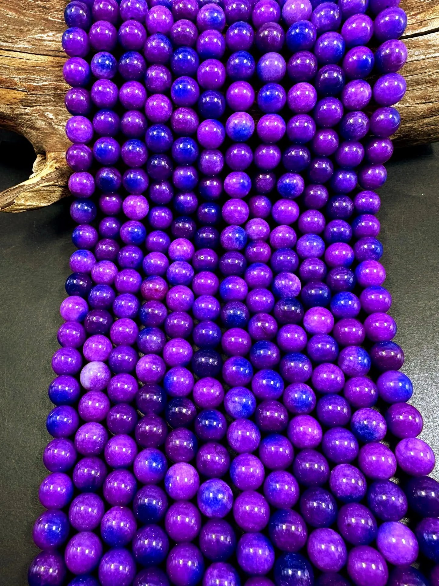 Stunning Purple Blue Sugilite Smooth Round Shape Bead, Beautiful Purple Blue Color, Good Quality 15.5"