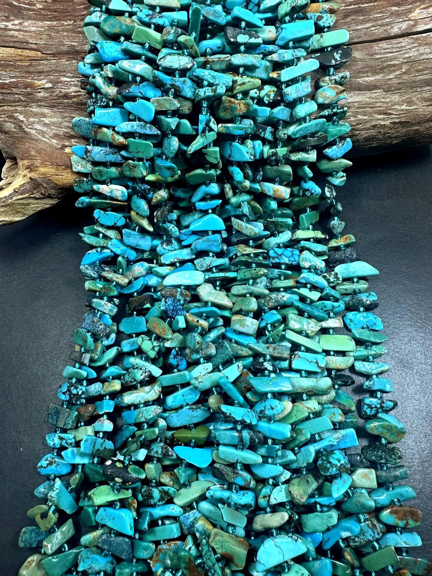100% AAA Natural Turquoise Freeform Stick Shape, Beautiful Blue Shades Color, High Quality 15"