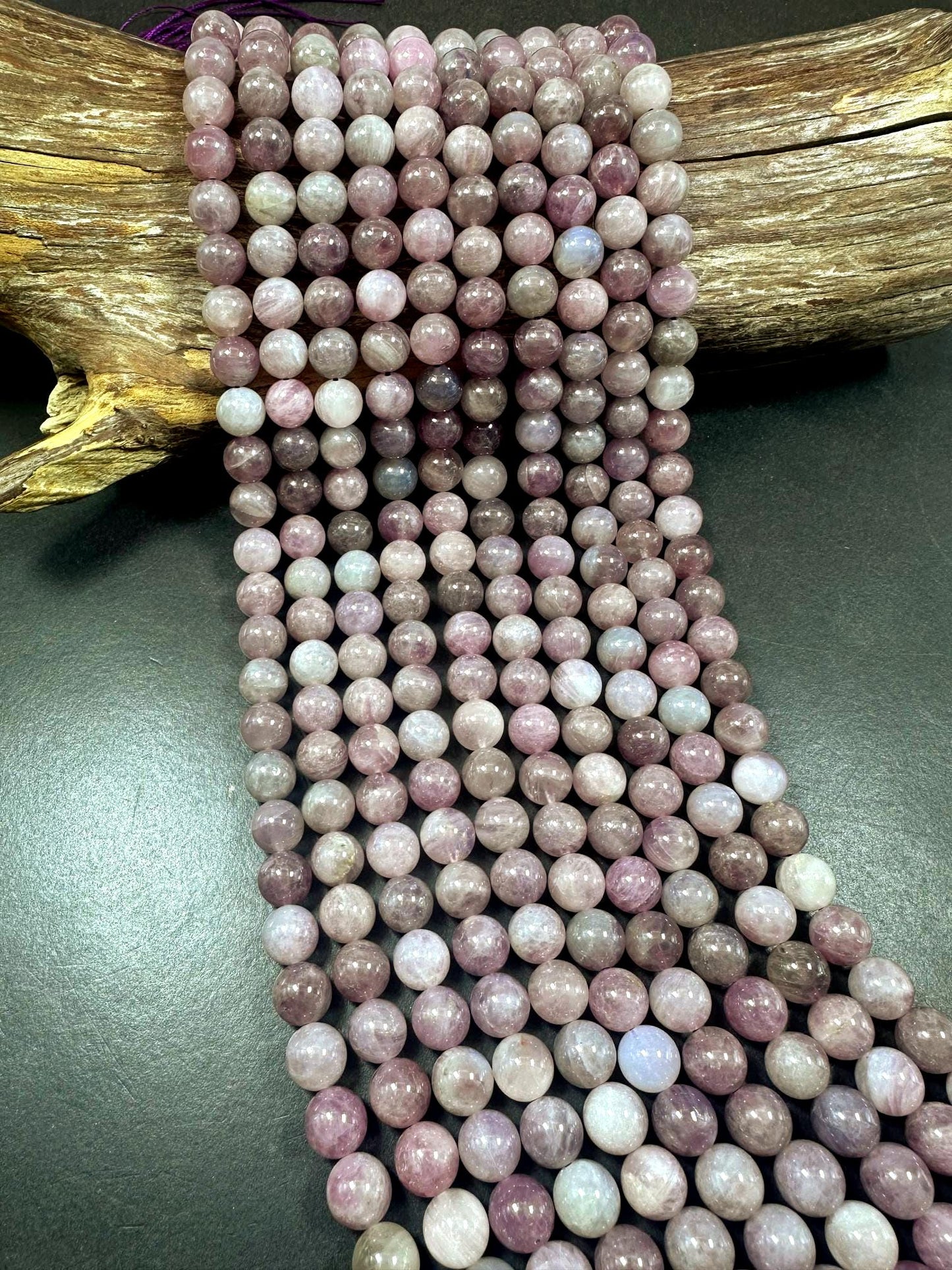 Beautiful Natural Mauve Madagascar Rose Quartz Smooth Round Shape Beads, Great Quality 15.5"