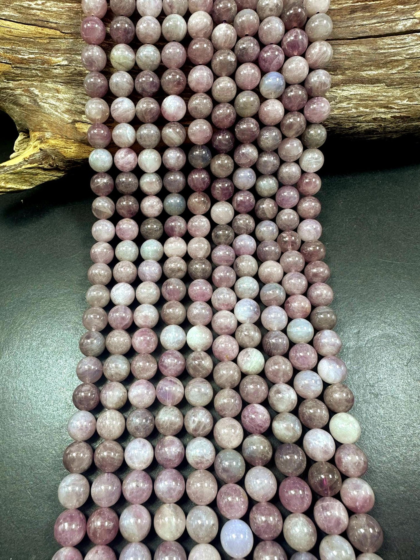 Beautiful Natural Mauve Madagascar Rose Quartz Smooth Round Shape Beads, Great Quality 15.5"