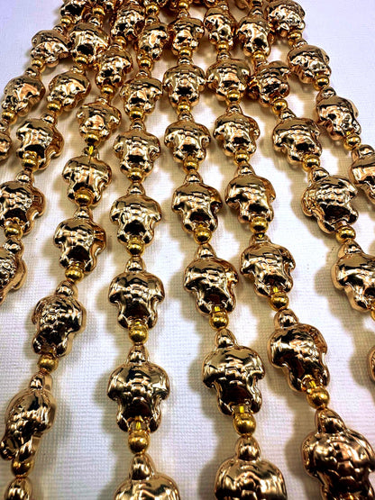 Beautiful Gold Plated Turtle Shape Beads 18x14mm, Great Quality Half Strand 7.5"