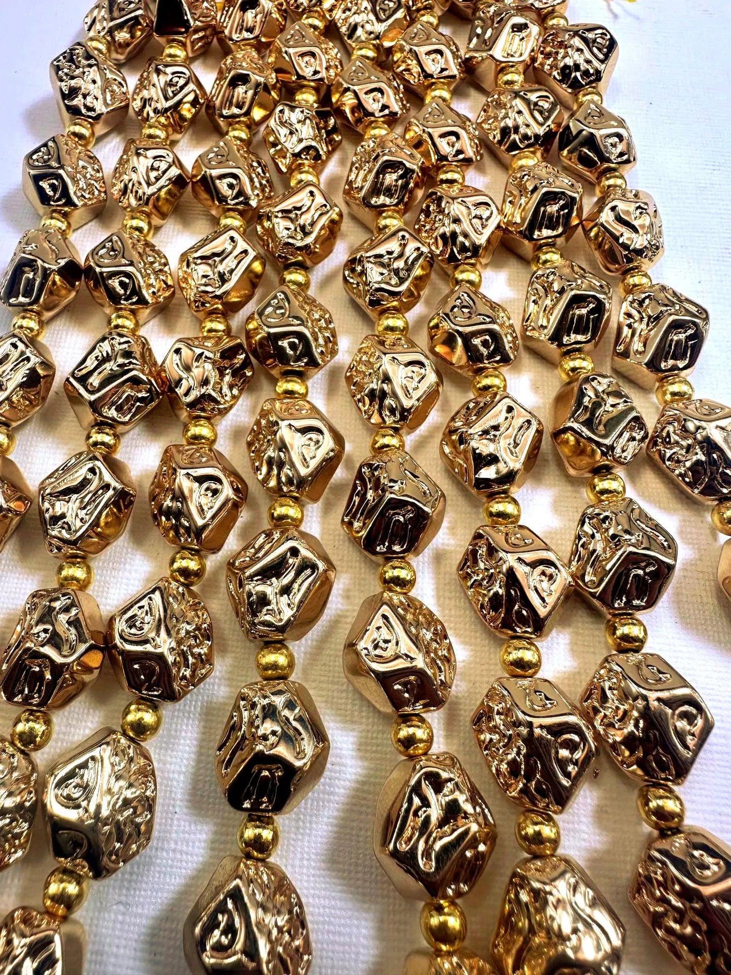 Beautiful Gold Plated Turtle Shape Beads 18x14mm, Great Quality Half Strand 7.5"