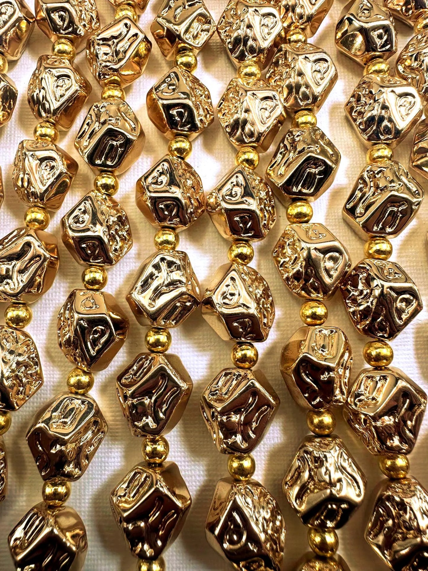 Beautiful Gold Plated Turtle Shape Beads 18x14mm, Great Quality Half Strand 7.5"