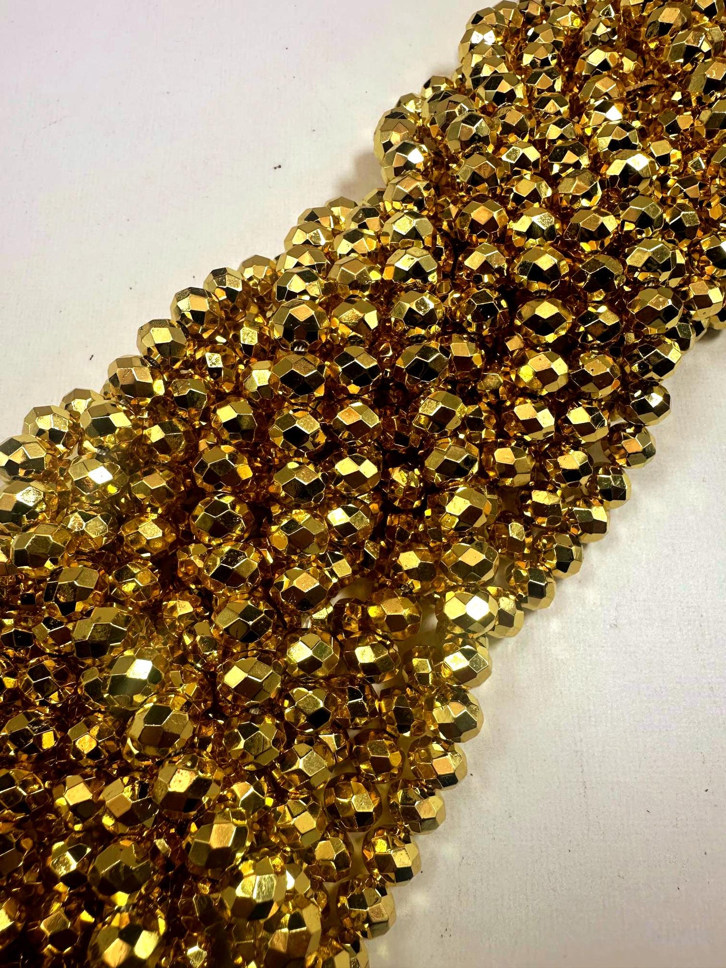 Natural Gold Pyrite Faceted Rondelle Shape Gemstone Beads. Beautiful Gold Color, 6x4mm-7x8mm, Great Quality 15.5"