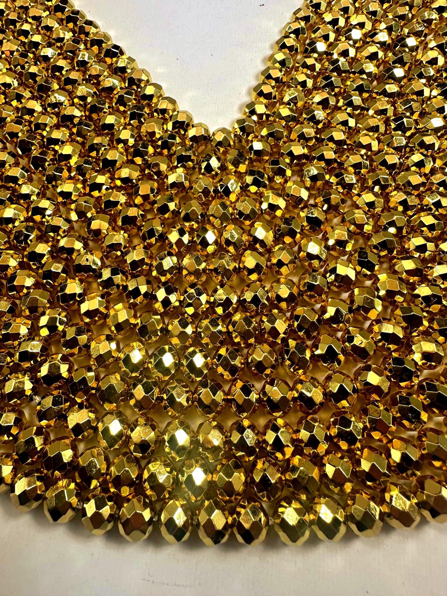 Natural Gold Pyrite Faceted Rondelle Shape Gemstone Beads. Beautiful Gold Color, 6x4mm-7x8mm, Great Quality 15.5"