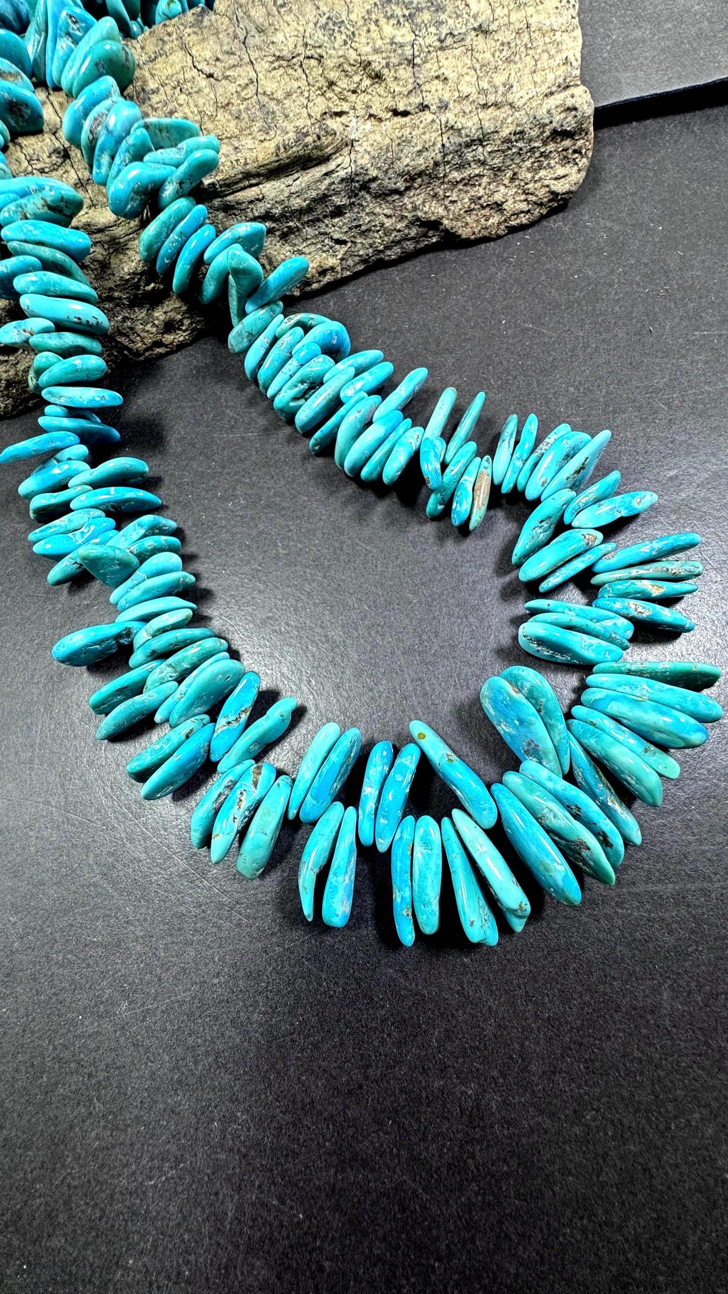 100% Natural turquoise gemstone bead. Teardrop shape. Natural blue turquoise color. Excellent quality . Full strand 15.5”