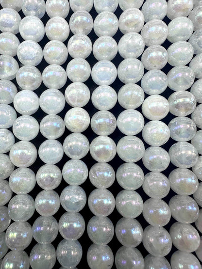 Gorgeous Icy White Dragon Pattern Agate Round Shape Beads. 6mm, 8mm, 10mm, 12mm Stunning White Color Great Quality Full Strand 15.5"
