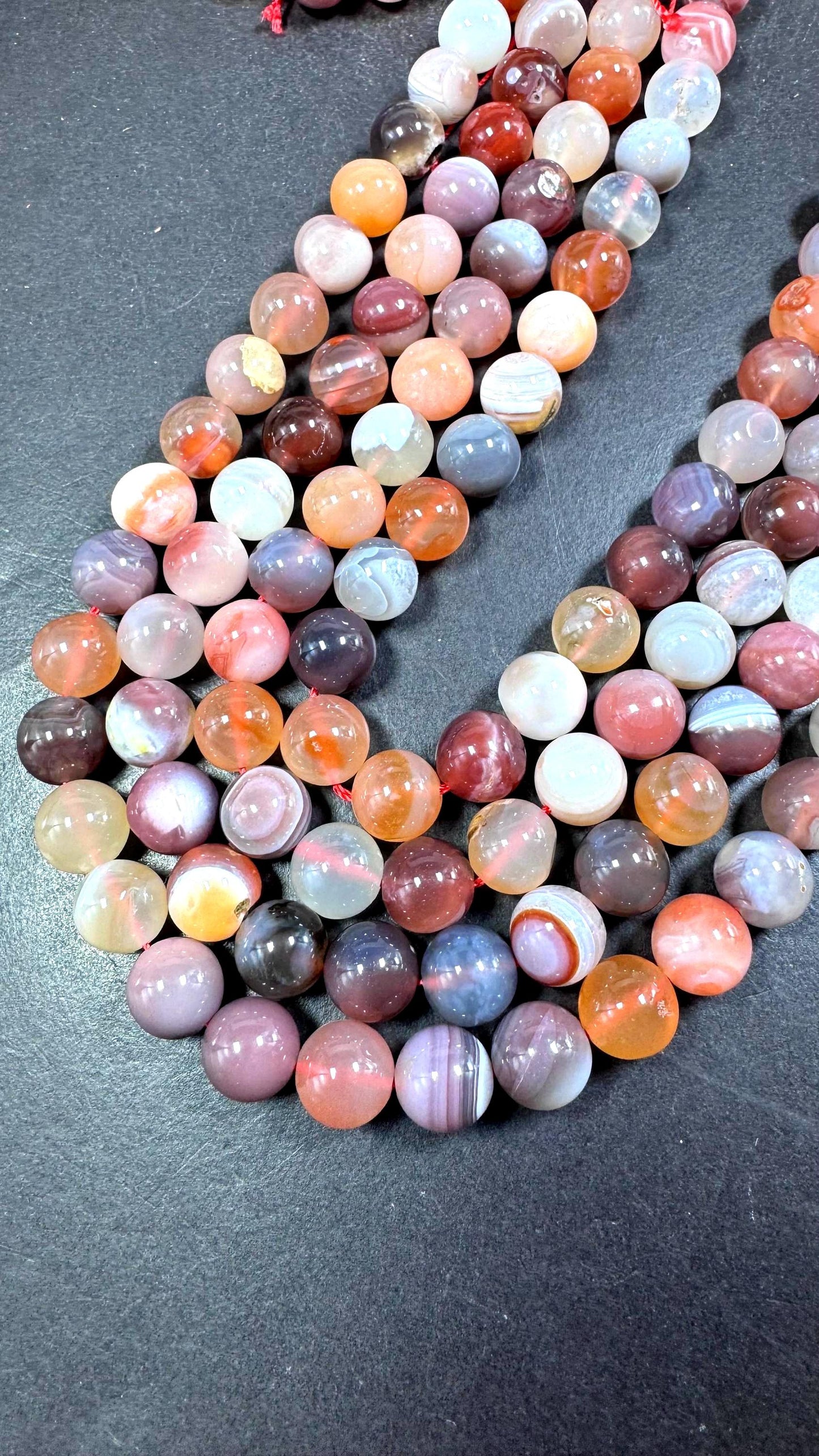 AAA Natural Botswana gemstone bead . Smooth round bead. Gorgeous Natural color. Not treated ! Excellent quality ! Full strand 15.5”