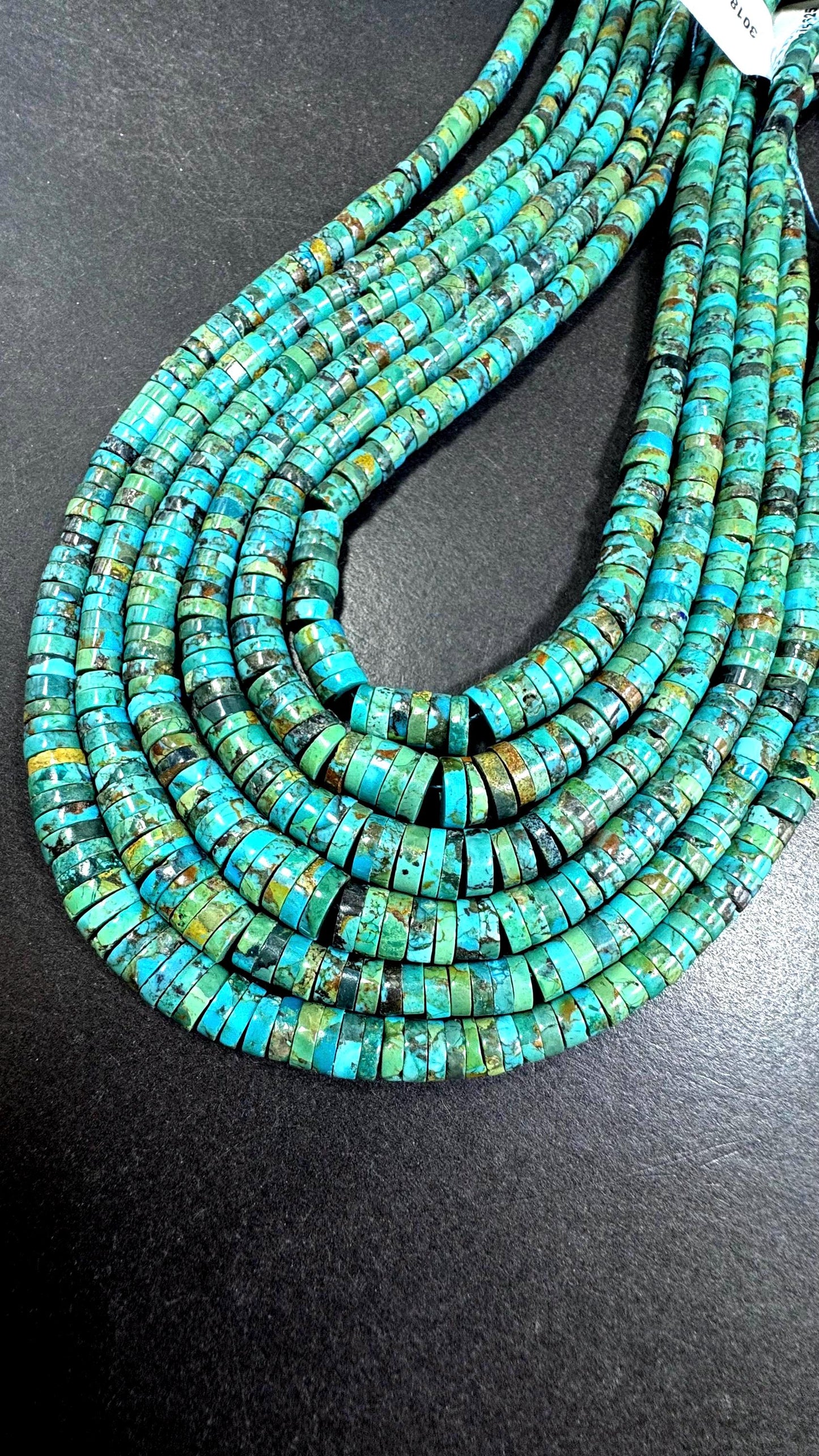 100% Natural Turquoise bead. Graduated. Beautiful Natural blue turquoise color.. Not treated ! Excellent quality . Full strand 15.5”