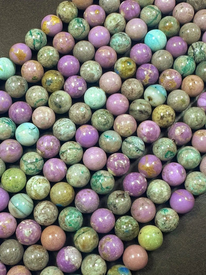 100% Natural Multicolor Phosphosiderite Smooth Round Shape Gemstone Beads, Great Quality 15.5"