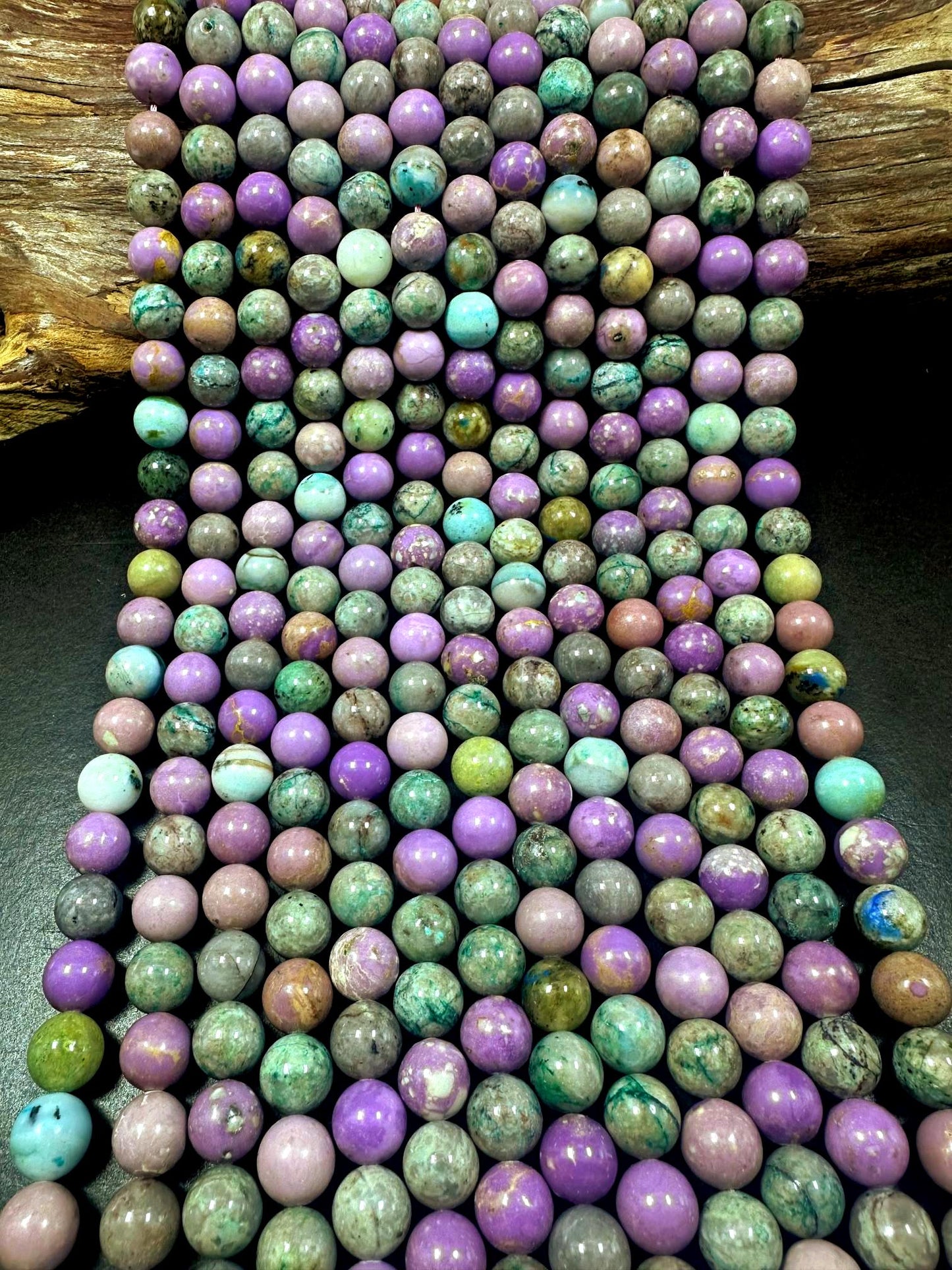100% Natural Multicolor Phosphosiderite Smooth Round Shape Gemstone Beads, Great Quality 15.5"