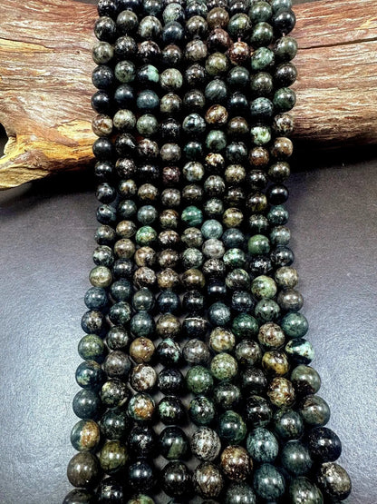 100% Natural Kambaba Jasper Smooth Round Shape Gemstone Beads, Excellent Quality 15.5"