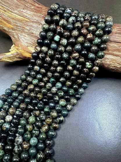 100% Natural Kambaba Jasper Smooth Round Shape Gemstone Beads, Excellent Quality 15.5"