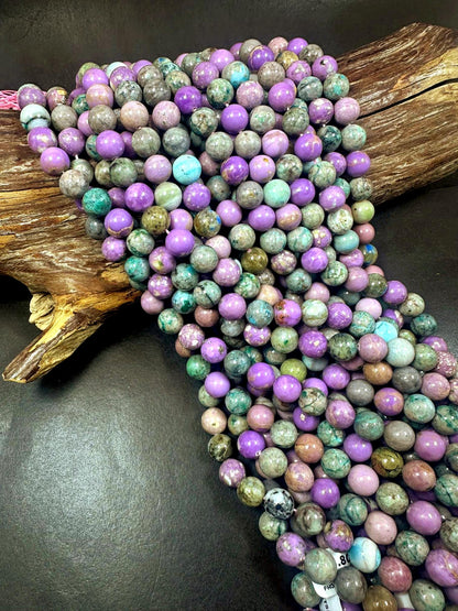100% Natural Multicolor Phosphosiderite Smooth Round Shape Gemstone Beads, Great Quality 15.5"