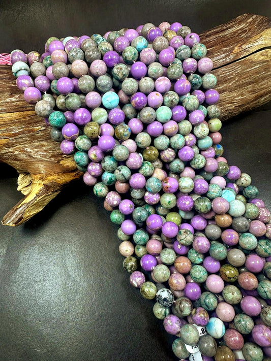 100% Natural Multicolor Phosphosiderite Smooth Round Shape Gemstone Beads, Great Quality 15.5"