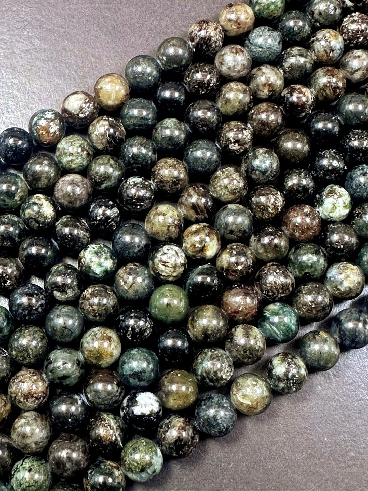 100% Natural Kambaba Jasper Smooth Round Shape Gemstone Beads, Excellent Quality 15.5"