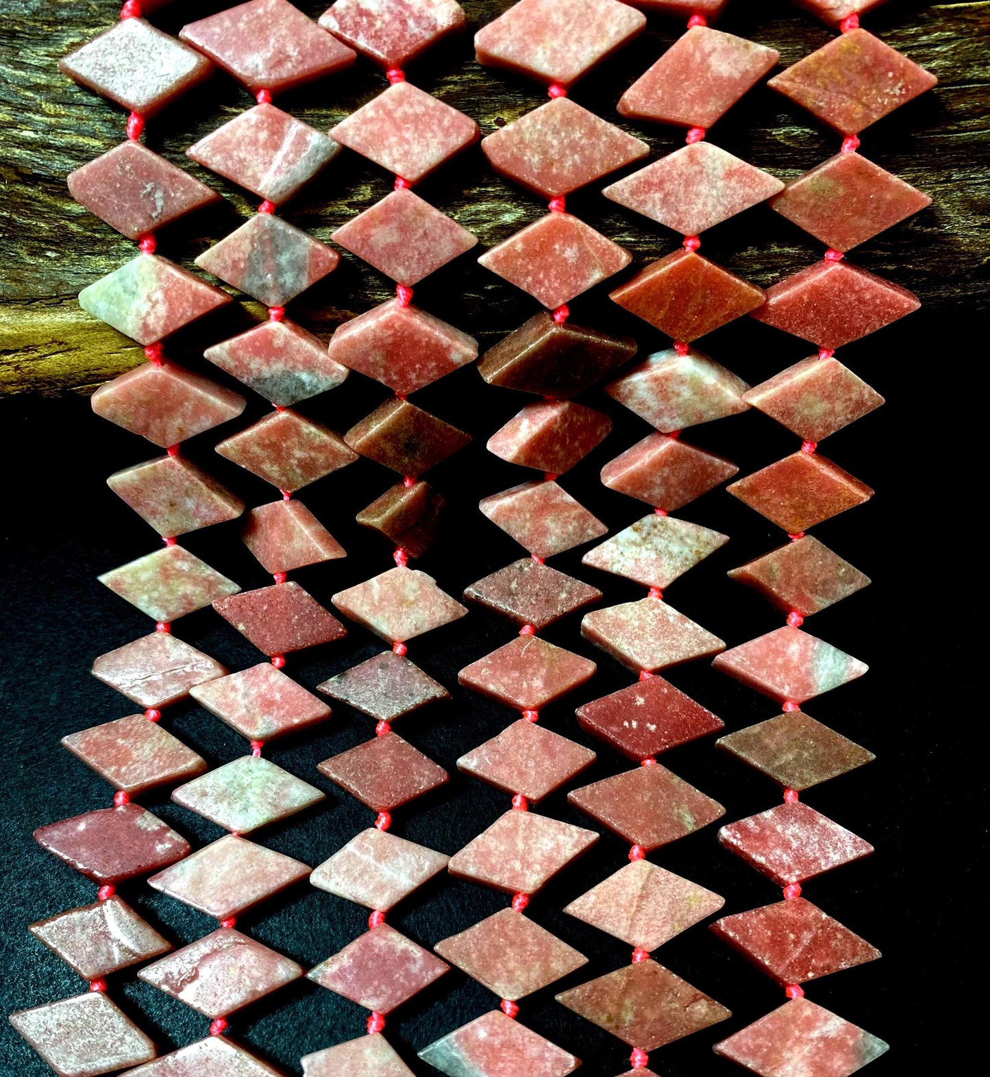 NATURAL Gemstone Pink Rhodochrosite, 20x11mm Full Strand 16" Great for making Jewelry! Not treated in anyway! AAA quality