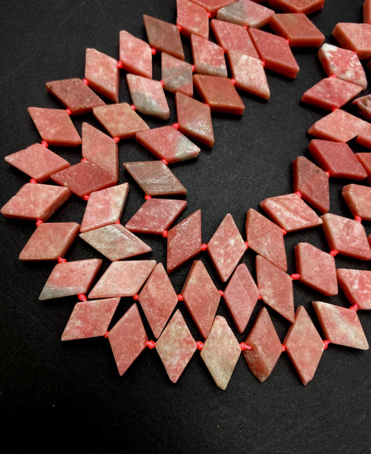 NATURAL Gemstone Pink Rhodochrosite, 20x11mm Full Strand 16" Great for making Jewelry! Not treated in anyway! AAA quality