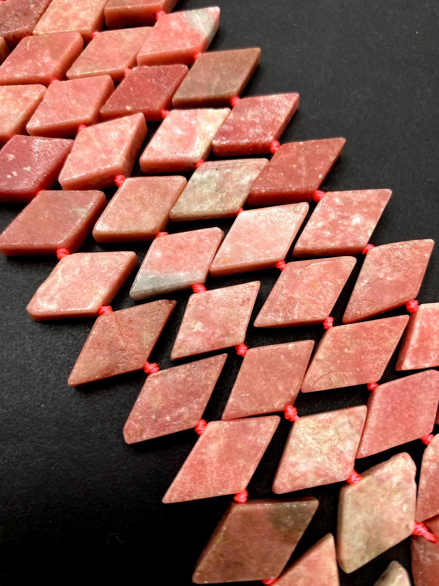NATURAL Gemstone Pink Rhodochrosite, 20x11mm Full Strand 16" Great for making Jewelry! Not treated in anyway! AAA quality