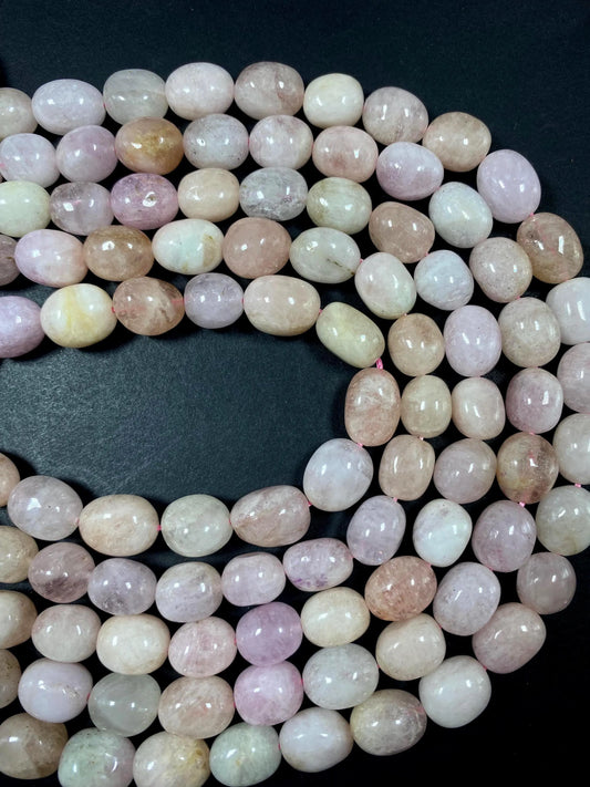 Natural pink gemstone bead. smooth Rondell shape. gorgeous natural pink color. excellent quality