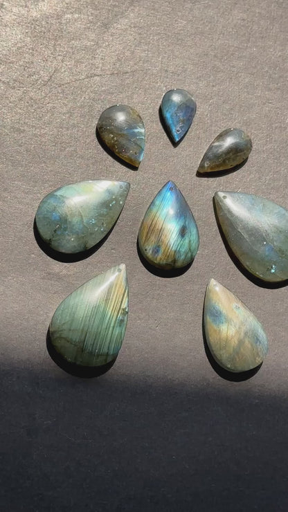 AAA Natural Rainbow Labradorite Gemstone Pendant, Teardrop Shape Pendant, Beautiful Natural Gray Rainbow Flash Labradorite Pendants