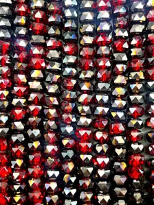 Dark Red Beautiful Chinese crystal faceted Rondelle shape, great quality. 10x6mm Full strand!