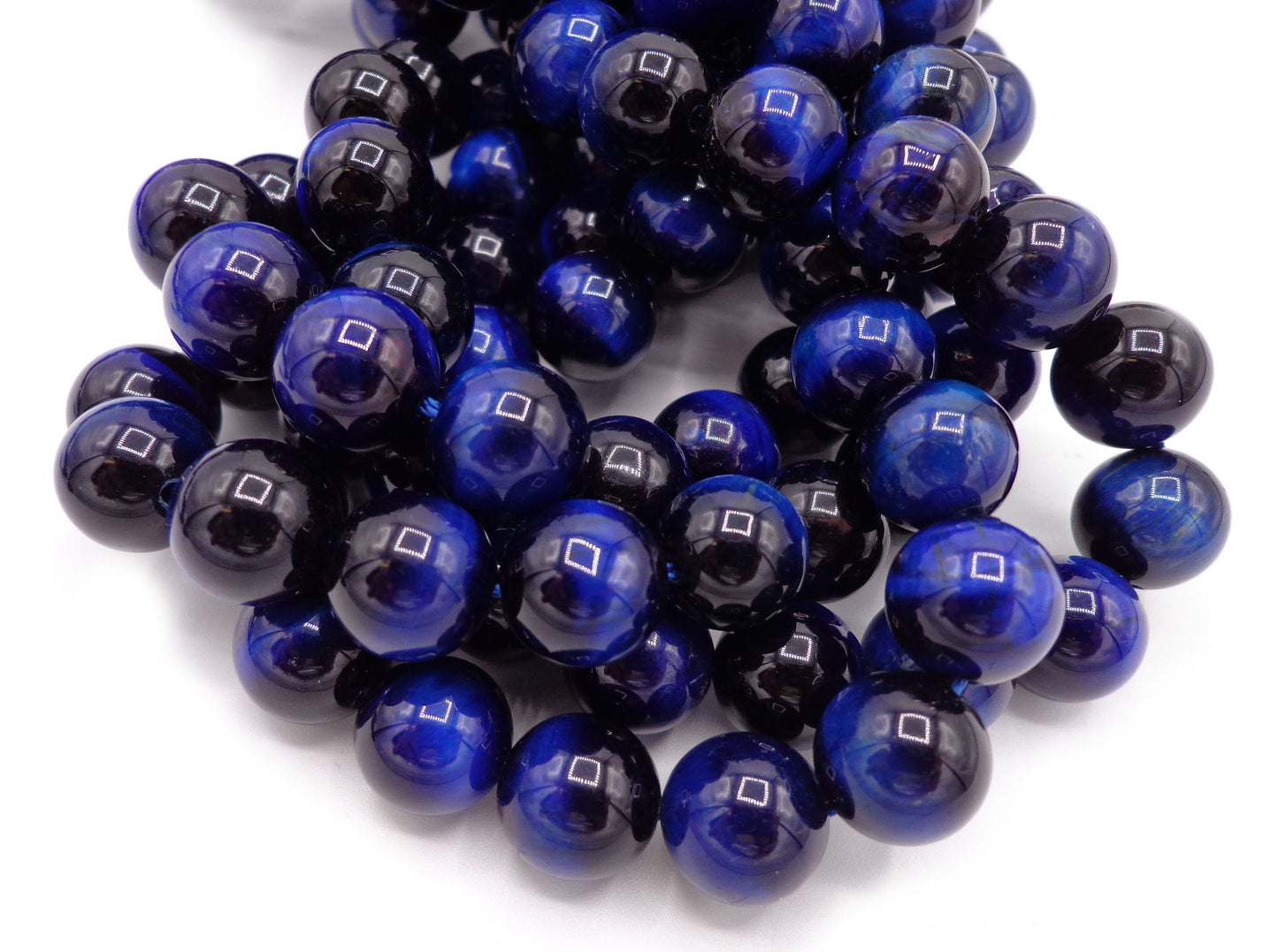 Natural Blue Tiger Eye Gemstone Bead 4mm 6mm 8mm 10mm 12mm Round Beads, Beautiful Blue Color Tiger Eye Gemstone Bead