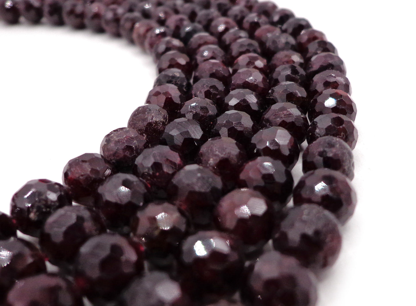 NATURAL Garnet stone bead Faceted 4mm7mm, 8mm 10mm 12mm Round Bead. Gorgeous natural dark red color garnet bead. Great quality gemstone15.5”