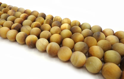 AAA Matte Natural Tiger Eye Bead 4mm 6mm 8mm 10mm 12mm Round Beads, Gold Tiger Eye Gemstone Beads