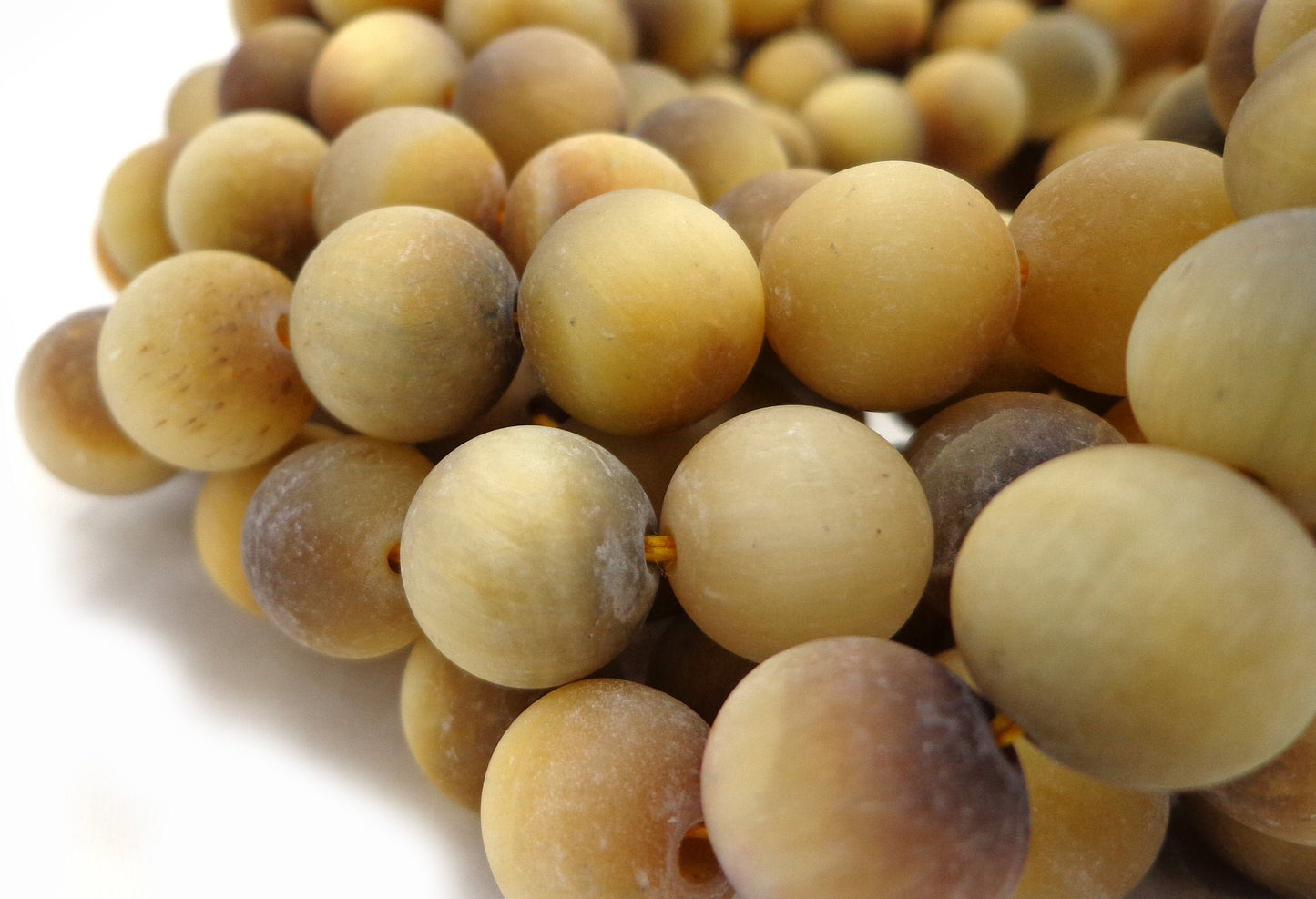 AAA Matte Natural Tiger Eye Bead 4mm 6mm 8mm 10mm 12mm Round Beads, Gold Tiger Eye Gemstone Beads