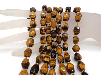 AAA+ Quality NATURAL Gemstone Tiger Eye 8mm Helix Cut Great for JEWELRY making! Not treated in anyway! Full Strand 16"