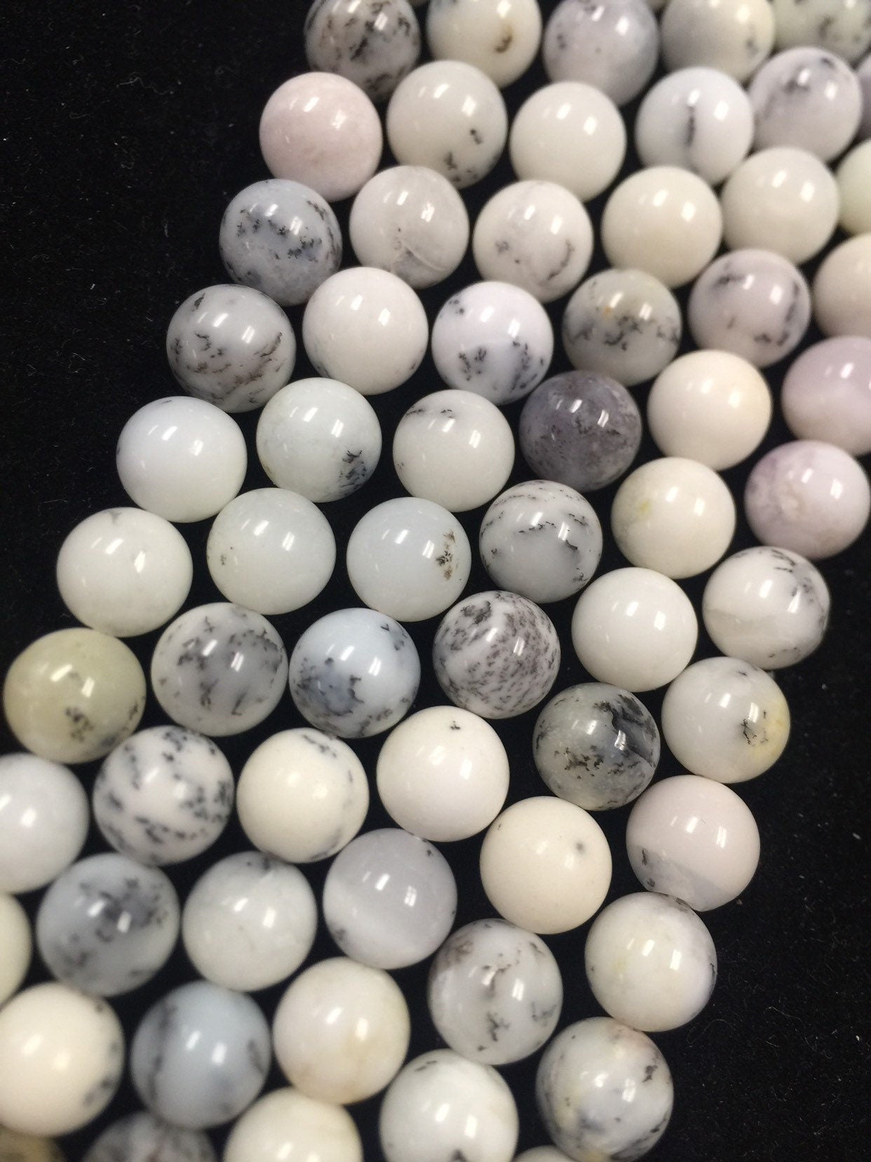 AAA Natural White Opal Gemstone Bead 6mm 8mm 10mm 12mm Round Beads