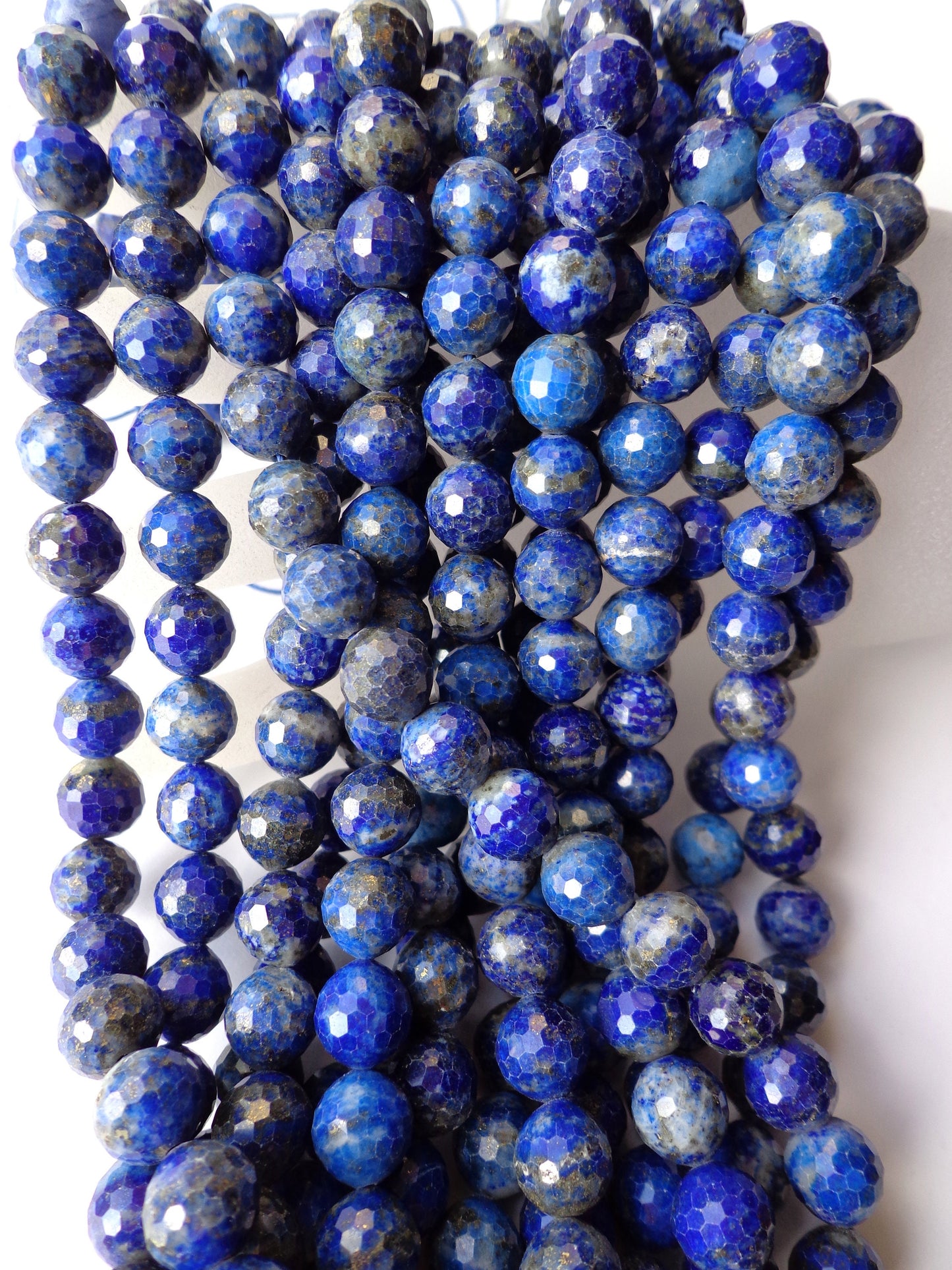 Natural Lapis Lazuli Gemstone Bead Faceted 4mm 6mm 8mm 10mm Round Beads, Natural Royal Blue Lapis Lazuli Gemstone Beads