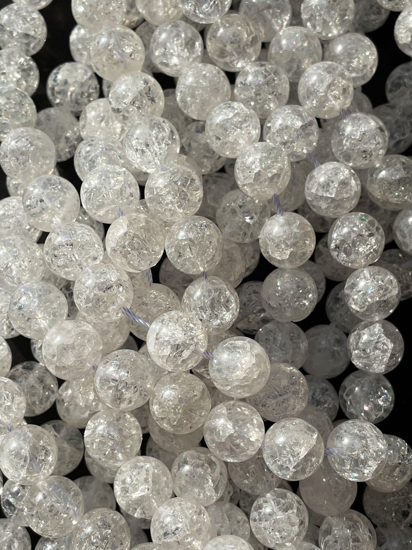 Natural Crystal Quartz Gemstone Bead 4mm 6mm 8mm 10mm 12mm Round Bead, Gorgeous Natural Snow White Quartz Crystal Bead, Great Quality 15.5" Strand