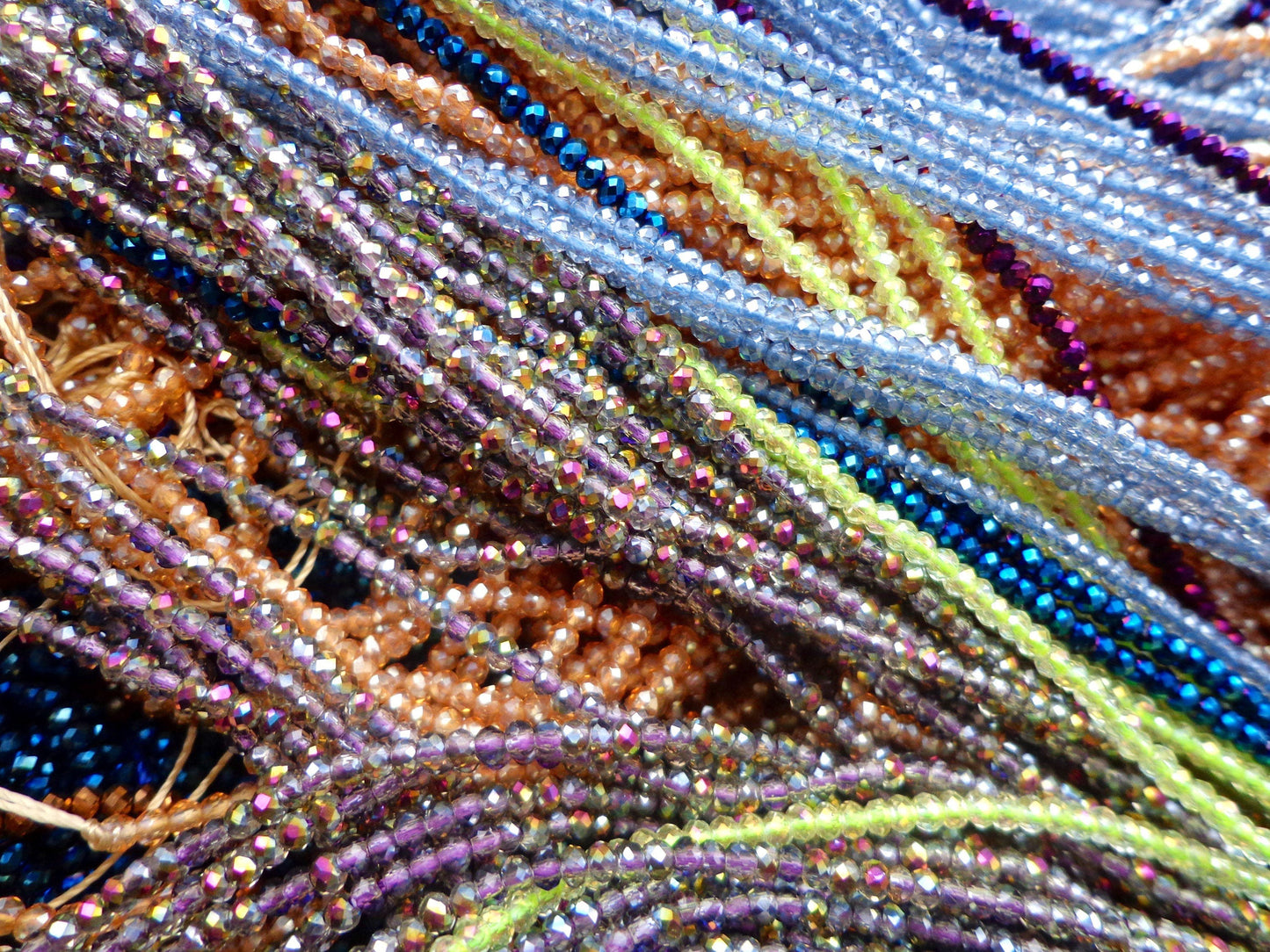 Bulk! 2000 Beads Multicolor Crystal, 3mm Faceted Round Chinese Crystal Beads, Spacer Glass Beads, Wholesale price, Great for JEWELRY making!