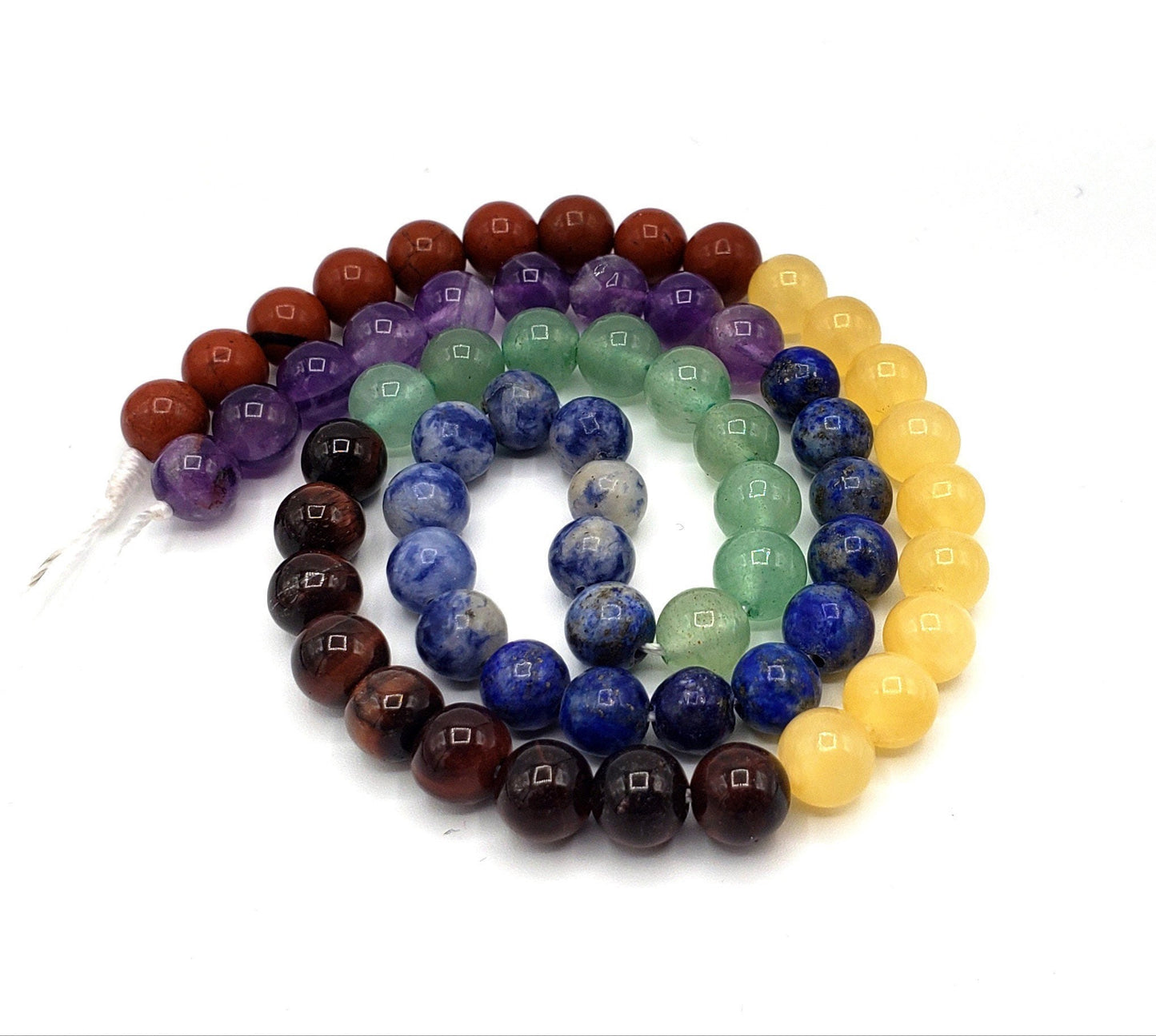 Natural Chakra Gemstone Bead 4mm 6mm 8mm 10mm 12mm Round Beads, Natural Lapis Sodalite Tiger Eye Yellow Jade Red Jasper Multicolor Gemstone