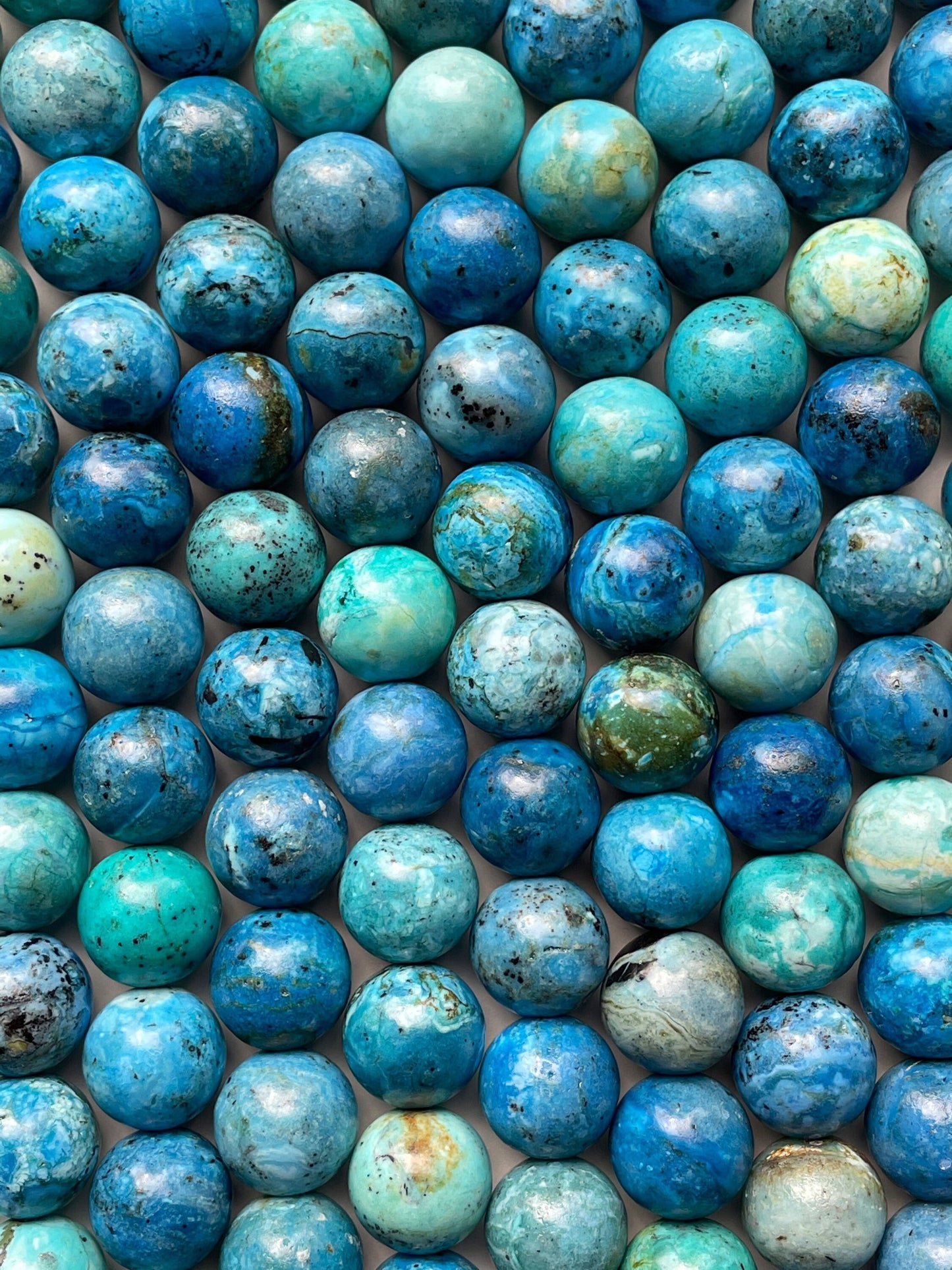 Natural Chrysocolla Gemstone Bead 6mm 8mm 10mm 12mm Round Beads, Gorgeous Blue Color Chrysocolla Gemstone Bead, Great Quality