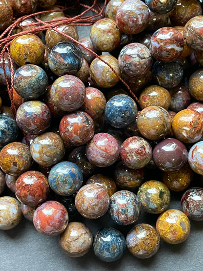 AAA Natural Pietersite Gemstone Bead 6mm 8mm 10mm 12mm Round Bead, Beautiful Natural Multicolor Brown, High Quality Beads