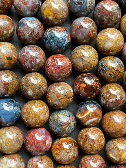 AAA Natural Pietersite Gemstone Bead 6mm 8mm 10mm 12mm Round Bead, Beautiful Natural Multicolor Brown, High Quality Beads