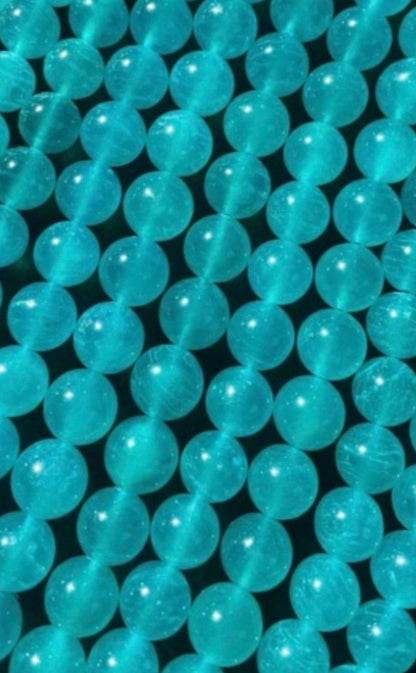 AAA Natural Amazonite - 4mm 6mm 8mm 10mm 12mm Round Bead - Gorgeous Blue Color Amazonite - Great Quality Gemstone Bead 15.5” Strand