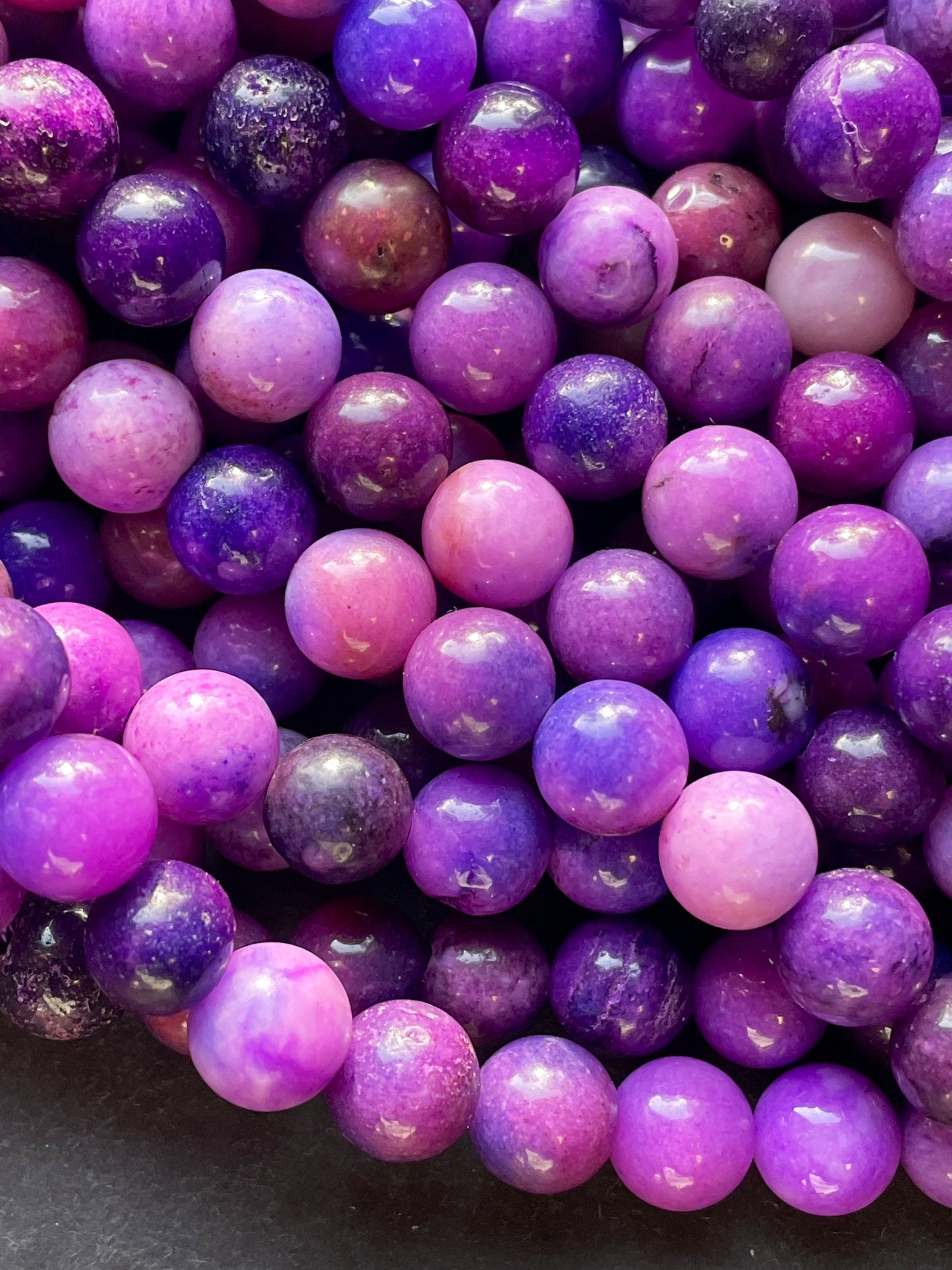 Beautiful Sugilite Gemstone Bead 8mm Round Bead, Gorgeous Purple Blue Color Sugilite Gemstone Bead