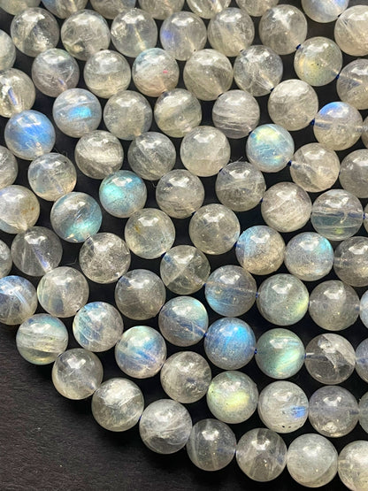 AAA Natural Labradorite Gemstone Bead 6mm 8mm 10mm Round Bead, Beautiful Rainbow Flash Labradorite Gemstone Beads