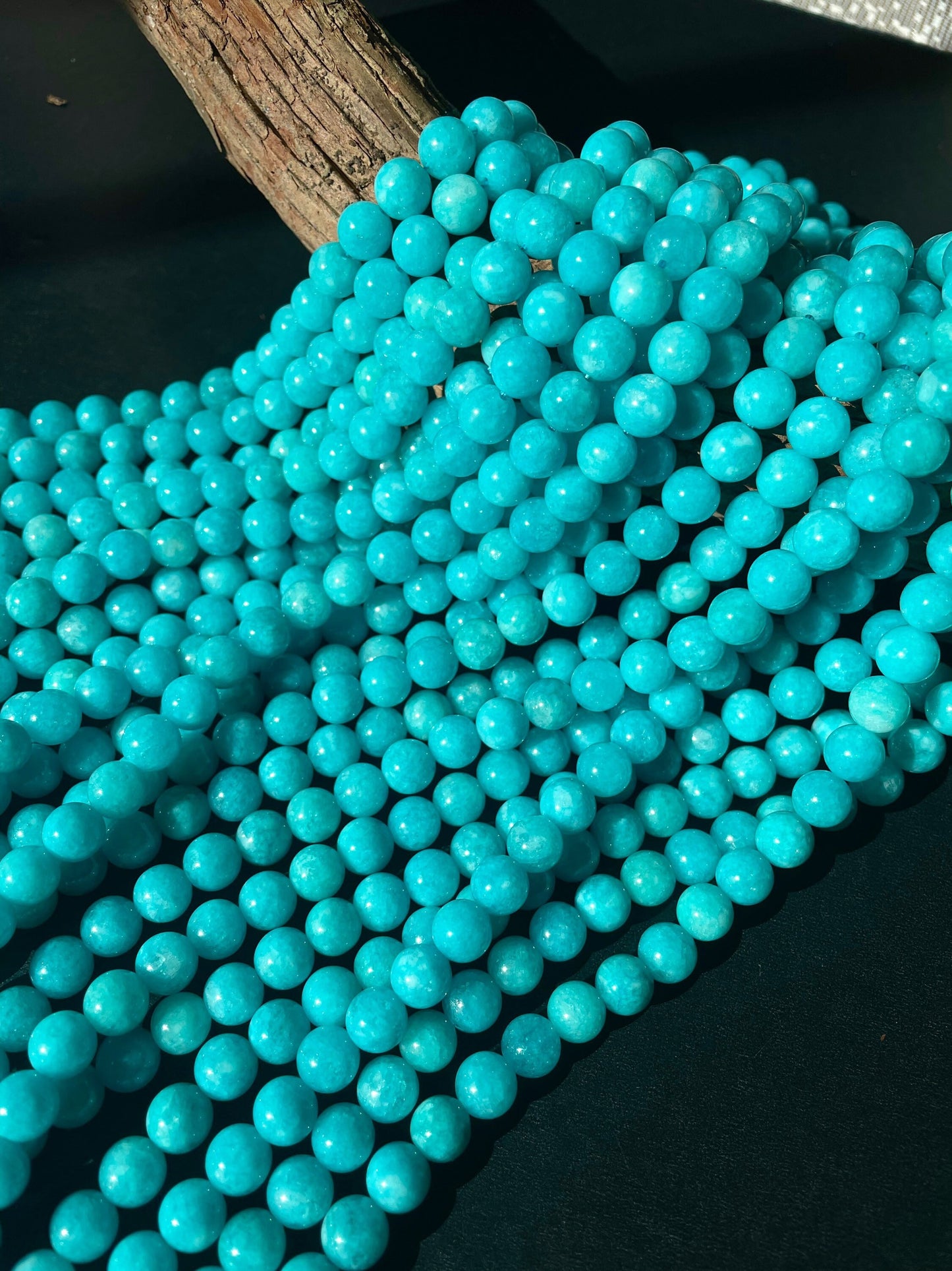 AAA Natural Amazonite Gemstone Bead 6mm 8mm 10mm Round Bead, Beautiful Natural Green Blue Amazonite Gemstone Bead