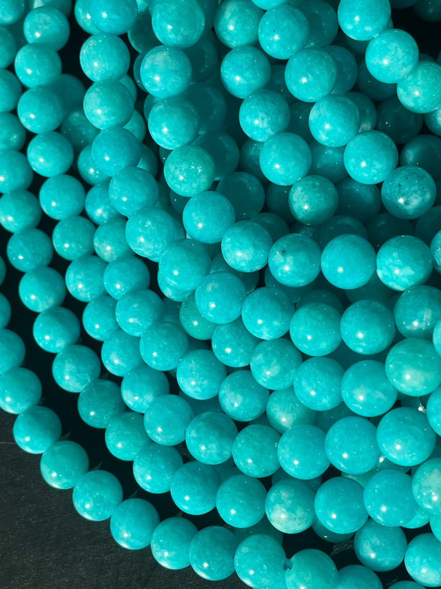 AAA Natural Amazonite Gemstone Bead 6mm 8mm 10mm Round Bead, Beautiful Natural Green Blue Amazonite Gemstone Bead