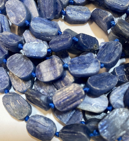 Natural Kyanite Gemstone Bead 12x16mm Oval Shape, Beautiful Natural Blue Color Kyanite Gemstone Beads