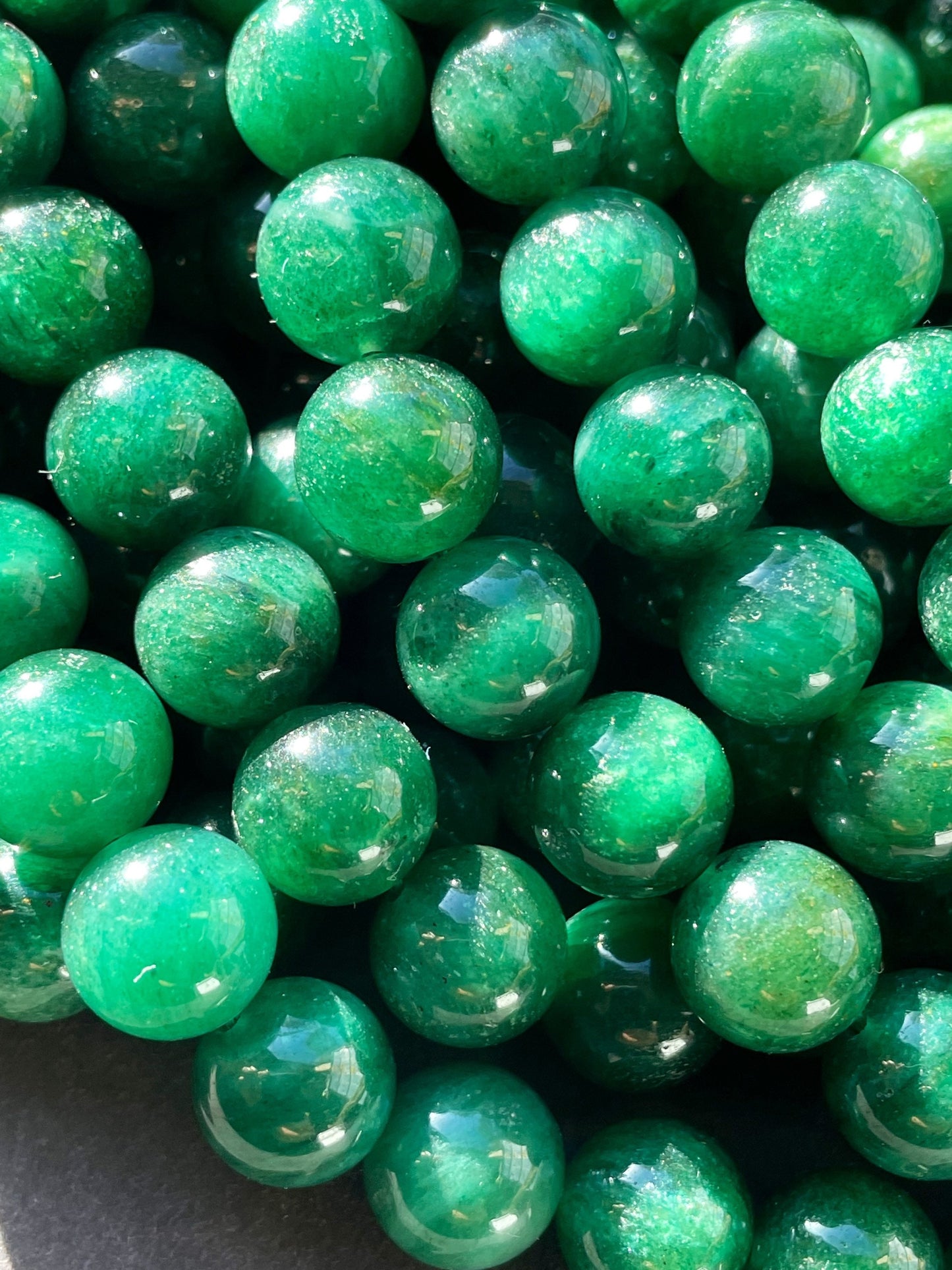 AAA Natural Green Lepidolite Gemstone Bead 6mm 8mm 10mm Round Beads, Beautiful Green Color Lepidolite Gemstone Bead