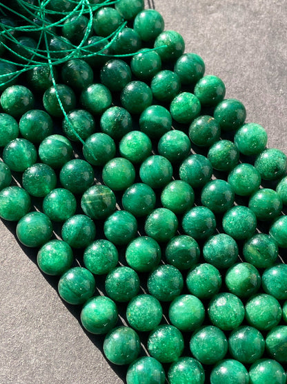 AAA Natural Green Lepidolite Gemstone Bead 6mm 8mm 10mm Round Beads, Beautiful Green Color Lepidolite Gemstone Bead