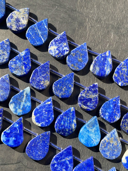 AAA Natural Lapis Lazuli Gemstone Bead 13x18mm Teardrop Shape, Gorgeous Natural Royal Blue Color Lapis Lazuli Gemstone Bead, High Quality Beads