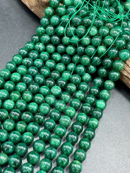 AAA Natural Green Lepidolite Gemstone Bead 6mm 8mm 10mm Round Beads, Beautiful Green Color Lepidolite Gemstone Bead