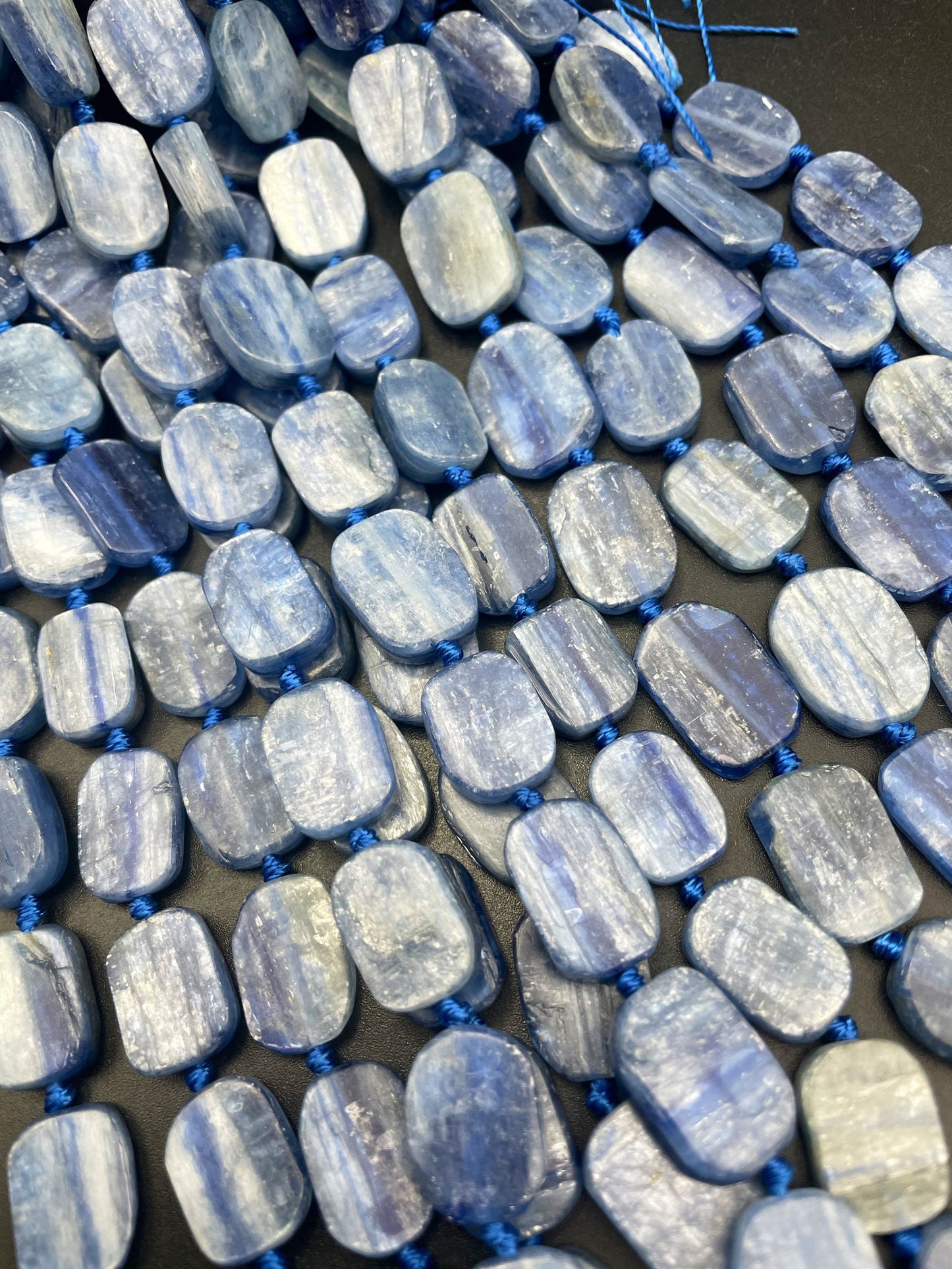 AAA Natural Kyanite Gemstone Bead 12x16mm Oval Shape, Beautiful Natural Blue Color Kyanite Gemstone Bead